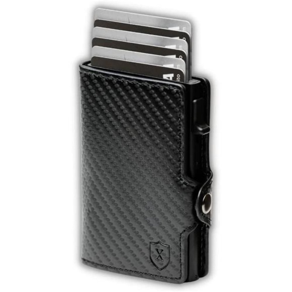Leather Slim Wallet for Men | Trifold RFID Wallet with Money Clip